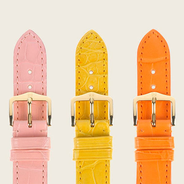 rosa-amarillo-naranja CORREAS-DE-RELOJ-HIRSCH